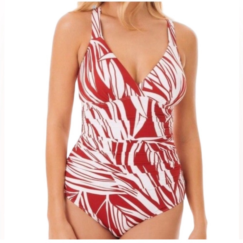 Dreamsuit by Miracle Brand NWT Red slimming 1pc Sz 8